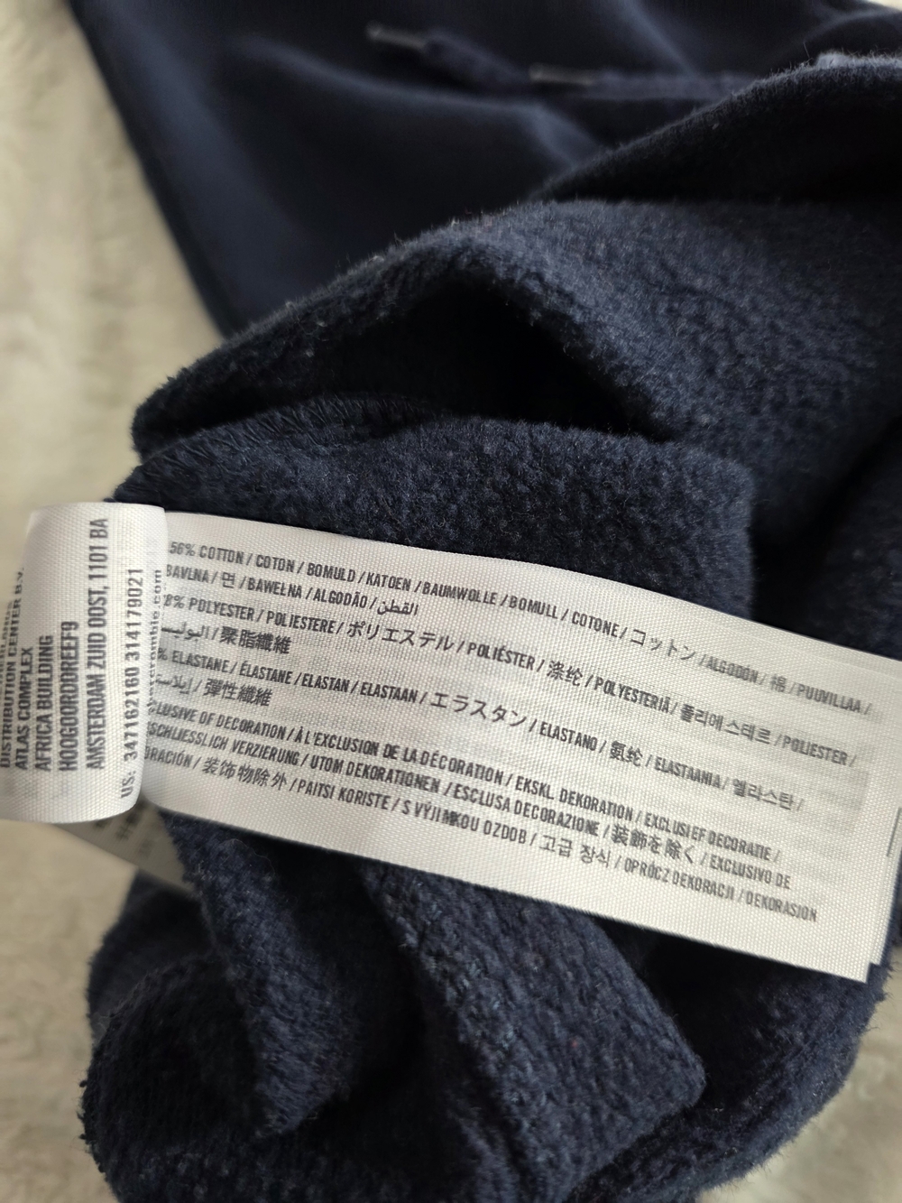 Hollister Women's Navy Drawstring Joggers with Logo Patch - Picture 6 of 8